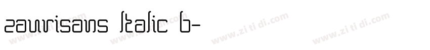 zaurisans ltalic b字体转换
